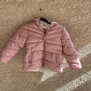Pink Platinum Light Pink Puffer Jacket for Kids